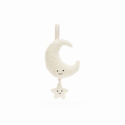 Jellycat Amuseables Moon Musical Pull Australia | 615943JKA